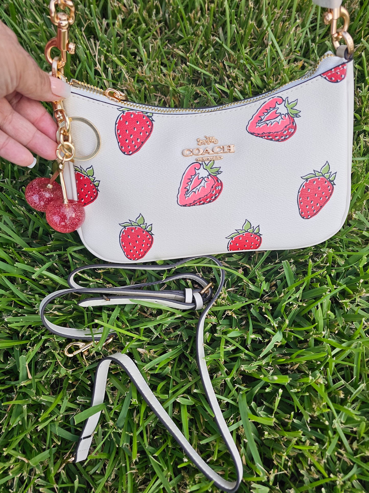 Shoulder carry/ Crossbody w/charm