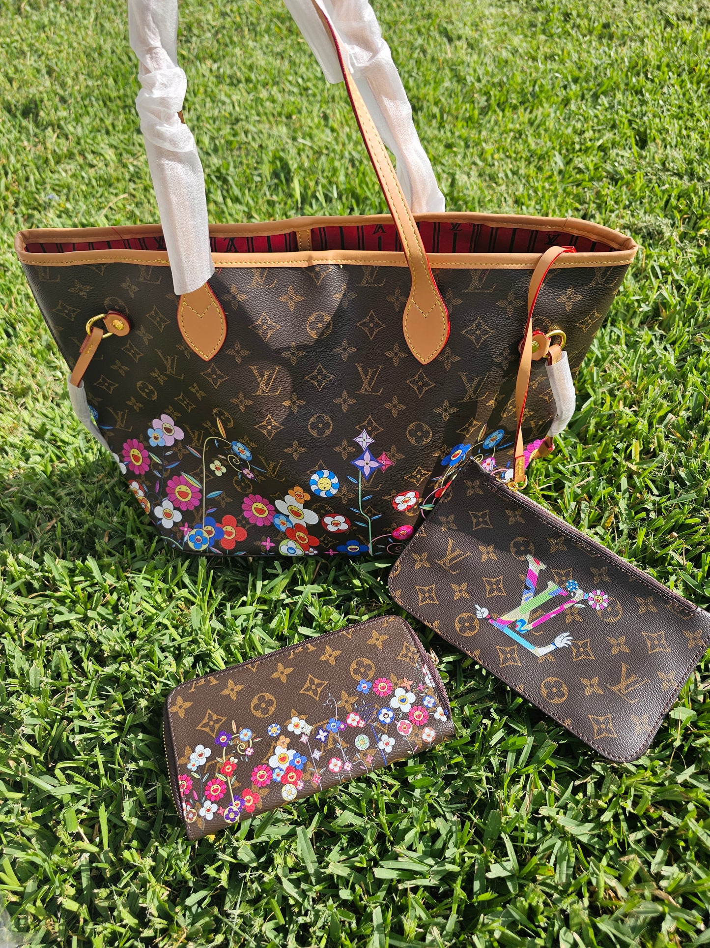 3 piece Neverfull w/wallet
