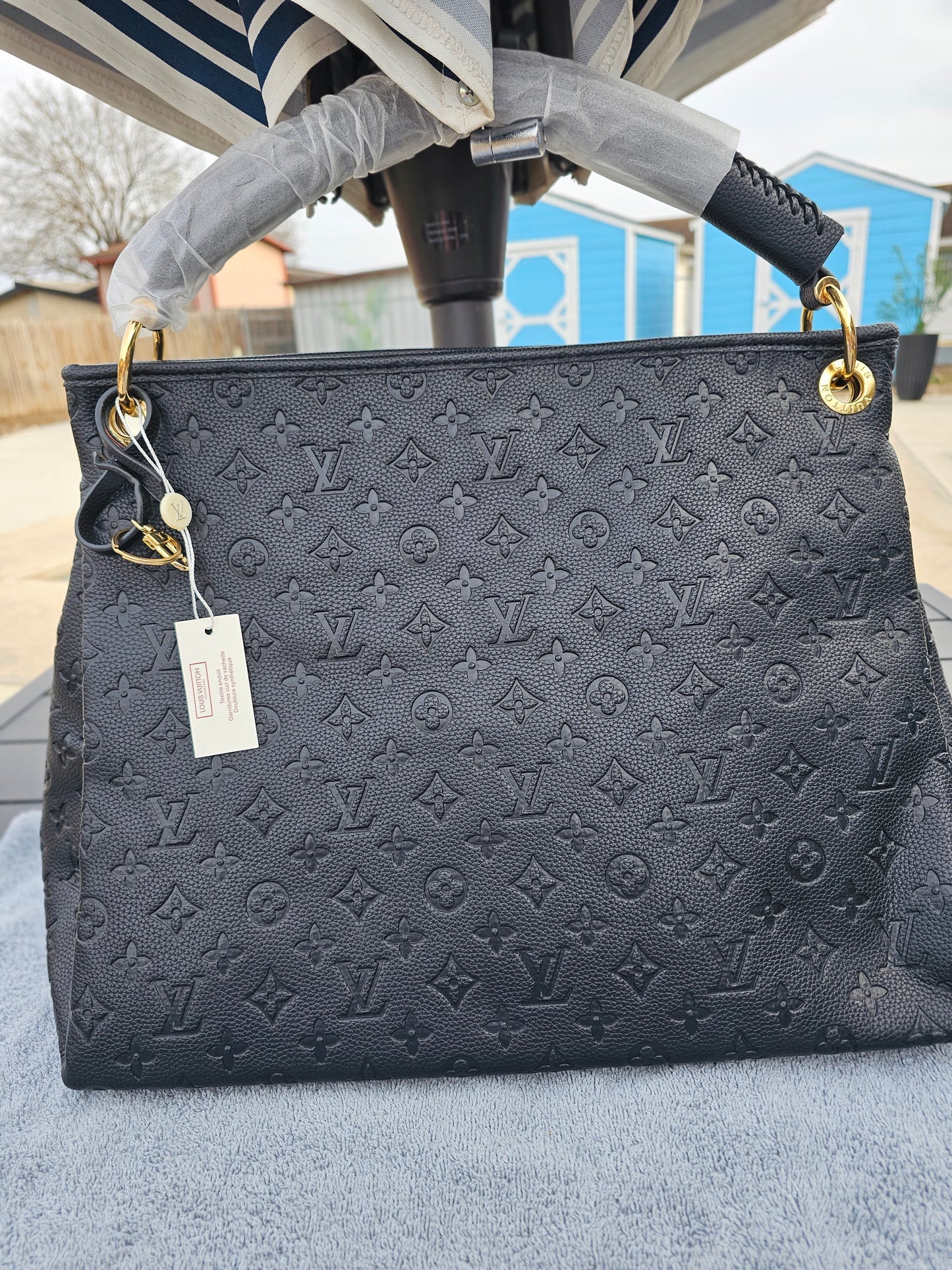 Large braided strap shoulder carry