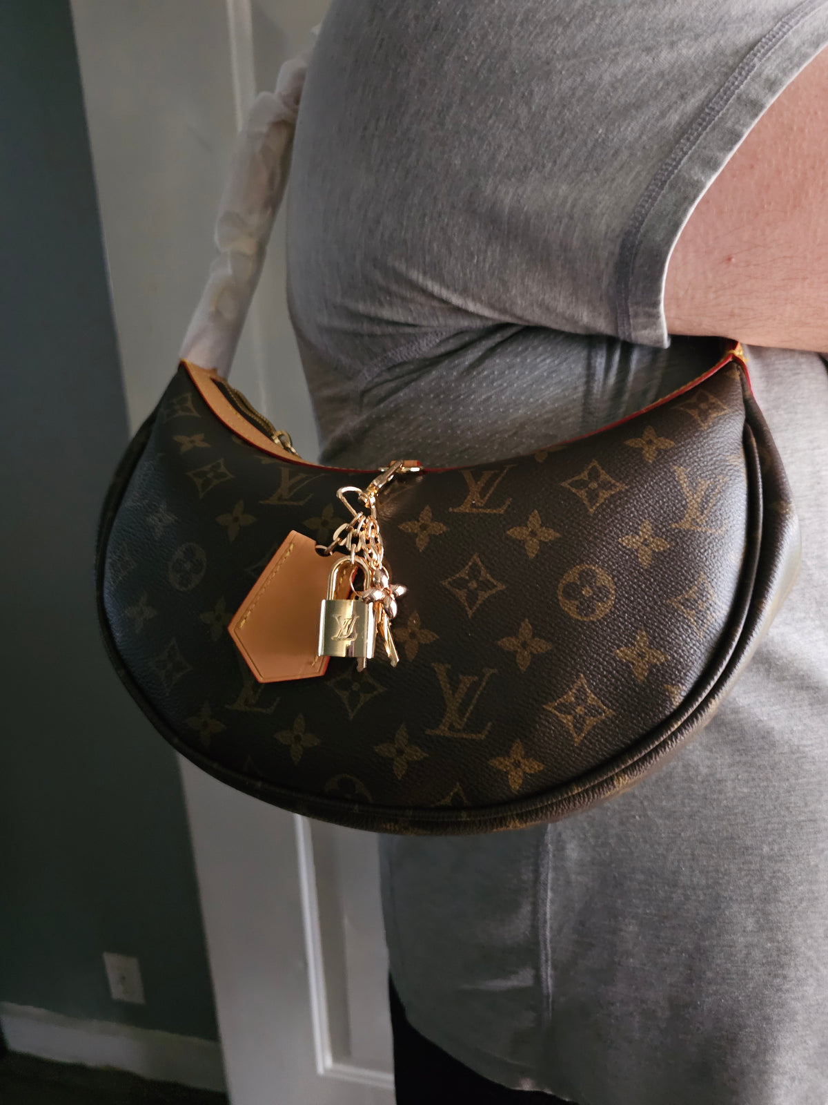 Beautiful crescent purse