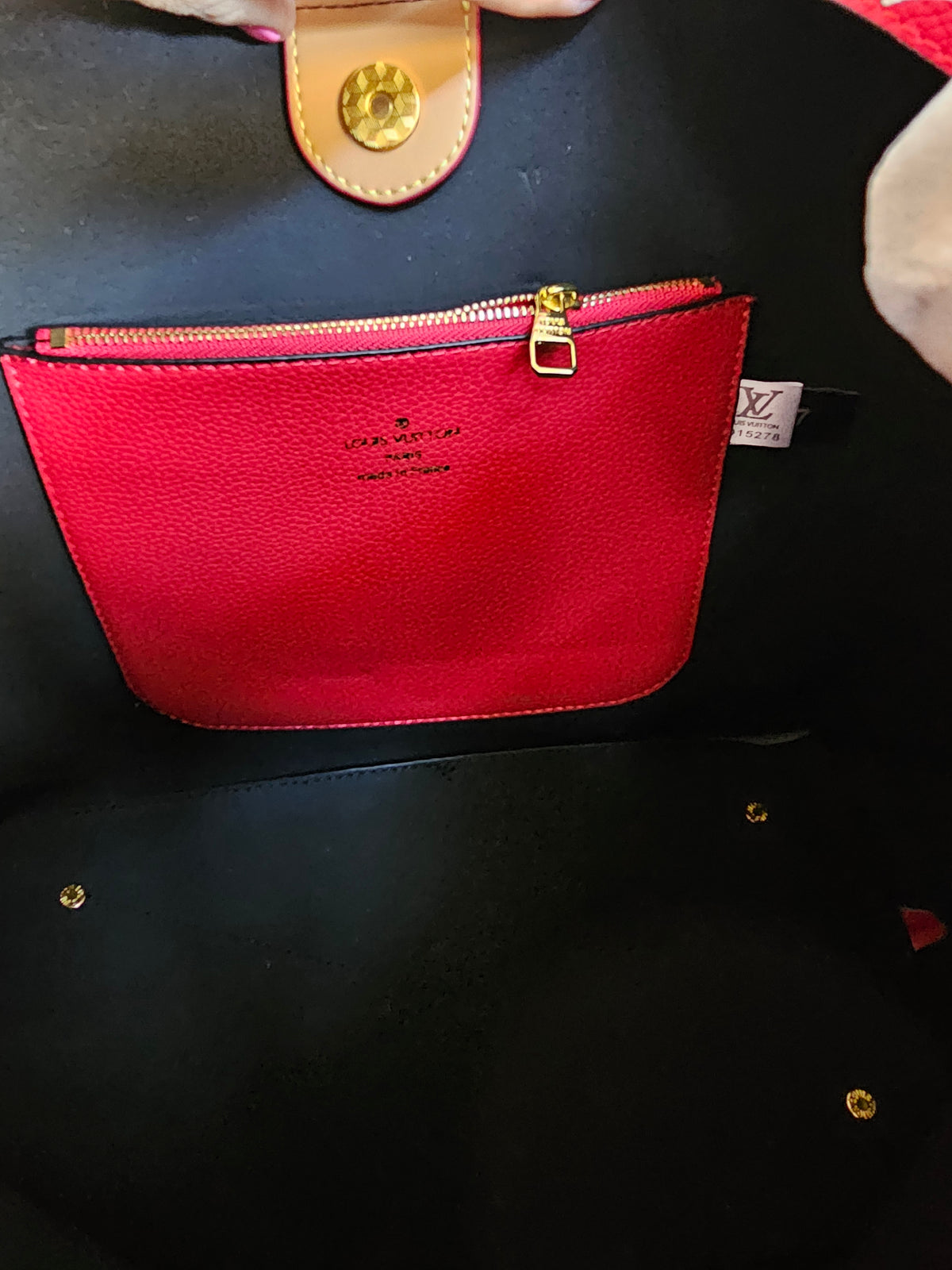Large shoulder carry braided strap bag (red)