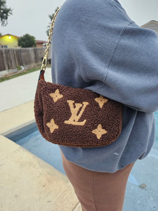 Fuzzy Crossbody/ shoulder carry