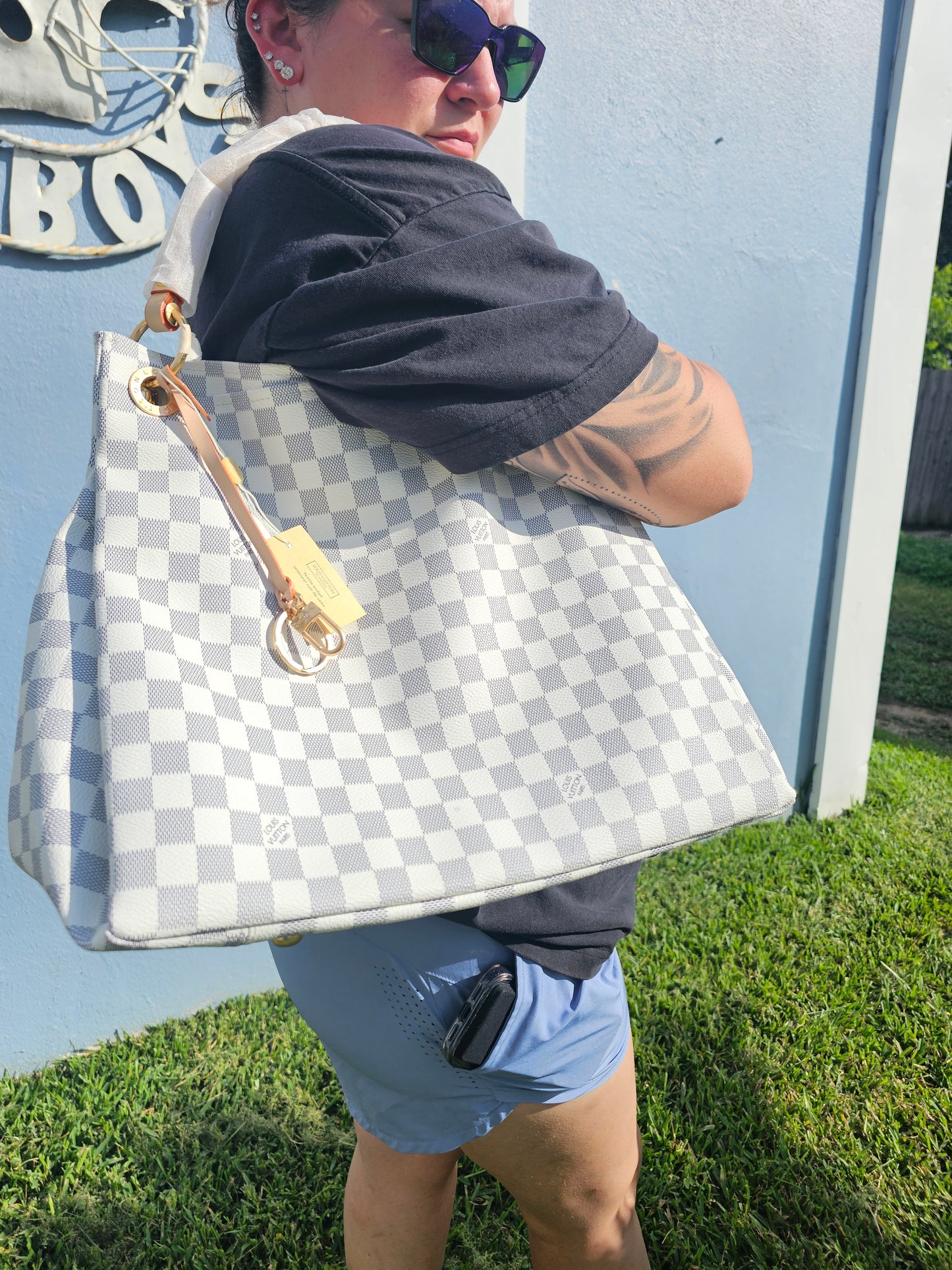 😍Large braided handle bag