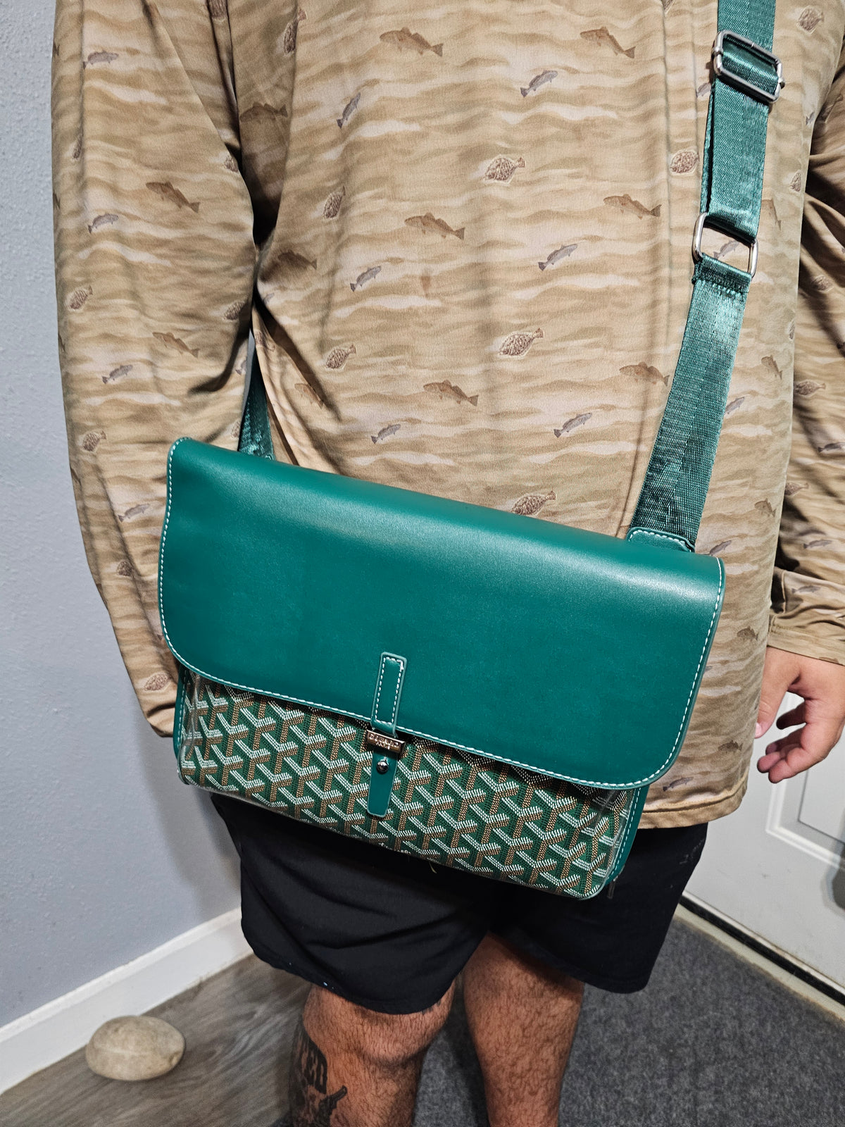 😎Messenger bag (9 1/2× 11 1/2)in. (Green)