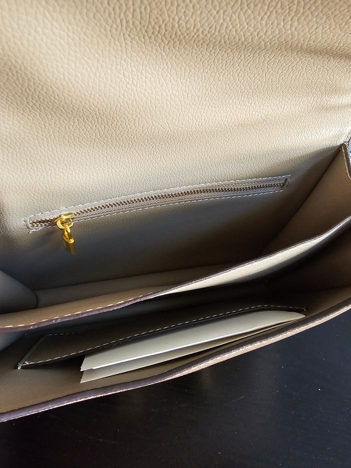 💥 CLEARANCE Crossbody or shoulder carry (tiny discoloration of brass) (10×7in)