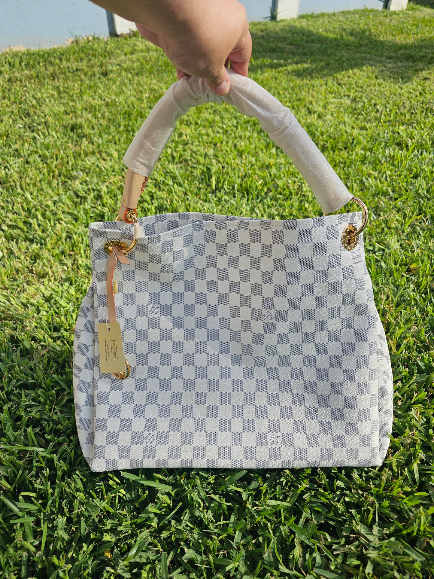 😍Large braided handle bag