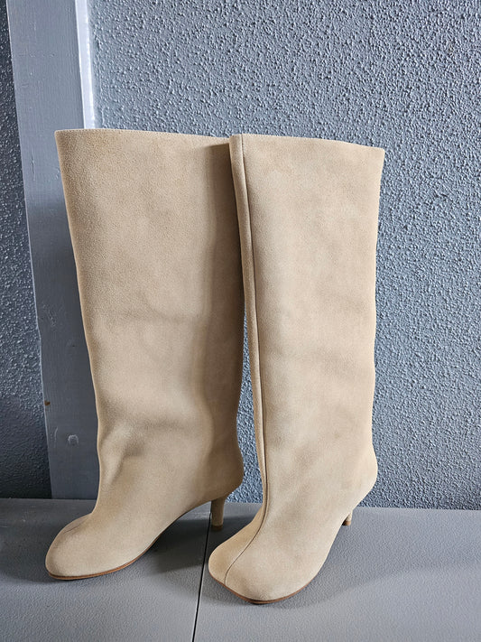 Suede knee high boots (size 7 1/2-8)